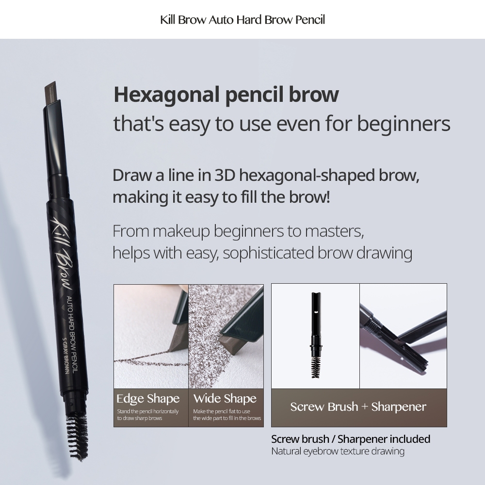 CLIO [CIO - MÀU MỚI] Bút chì cứng Kill Brow Auto Brow (24AD) 0,31g