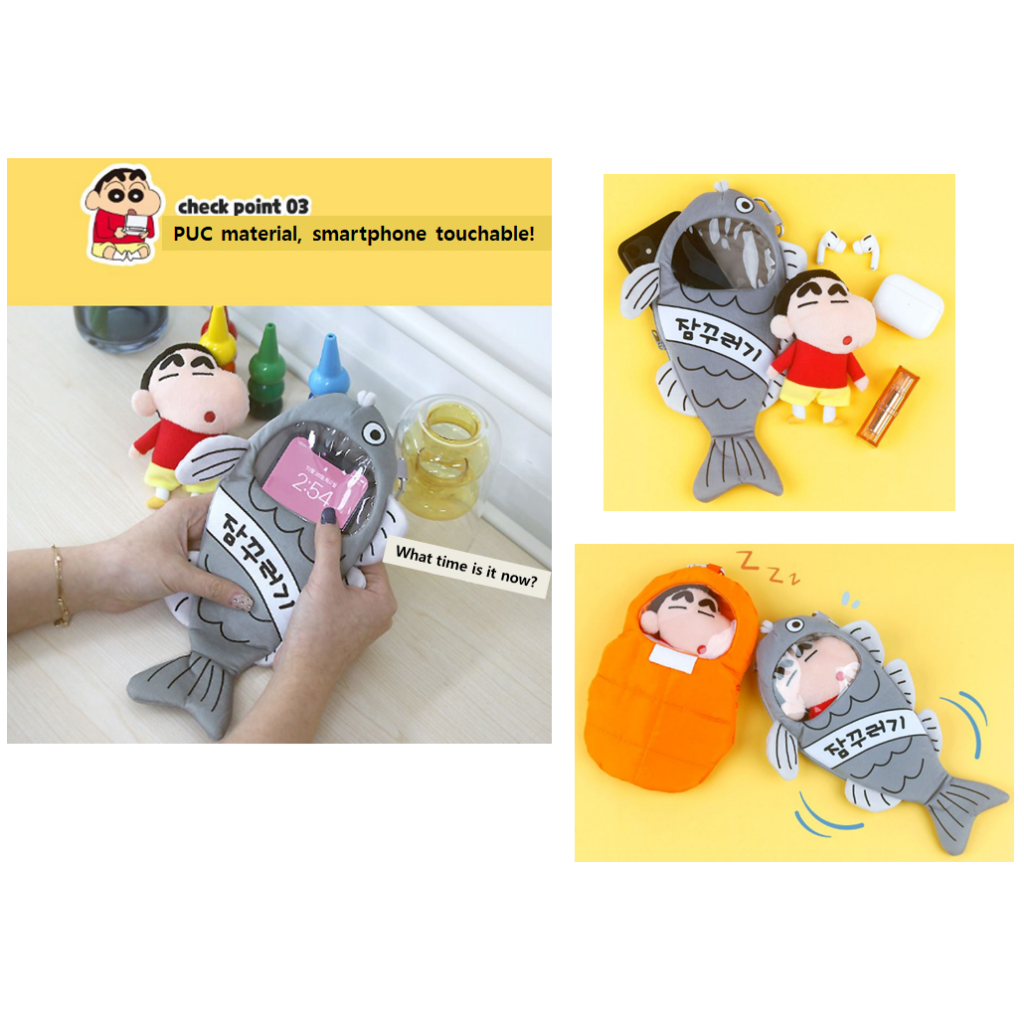 [Crayon ShinChan] Túi Bun Hình Cá / Túi Ngủ
