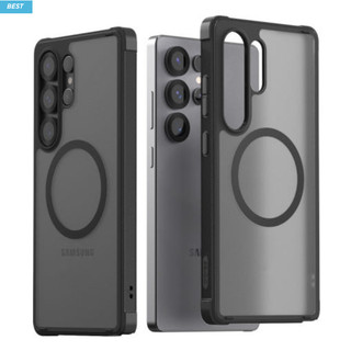 Araree - Ốp lưng từ tính Duple M Armor cho galaxy s25 plus ultra / trắng đen trong suốt Qi2 đã sẵn sàng