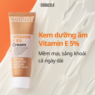 Kem Dưỡng Vitamin E 5% Dưỡng Ẩm Phục Hồi Làm Dịu Da Cho Da Nhạy Cảm Da Dầu COSUZZLE