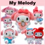 Túi Mymelody 13cm Bộ sưu tập búp bê Chăm Vòng chìa khóa bagcharm