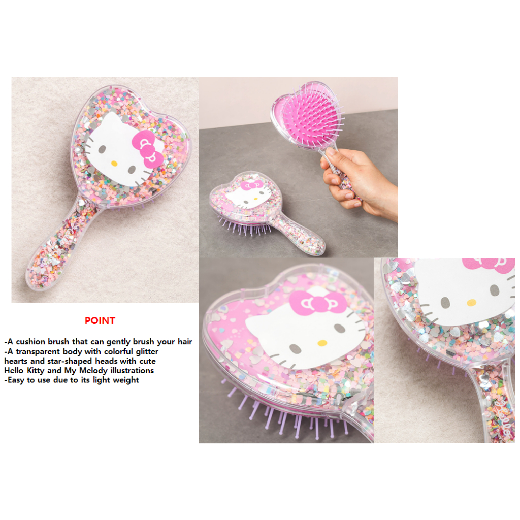 [SANRIO] Bàn chải tóc lấp lánh My Melody, Kitty
