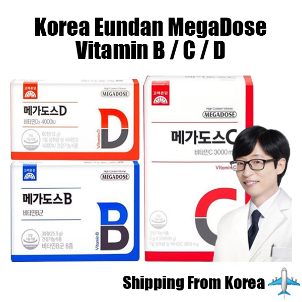 Korea Eundan MegaDose Vitamin Series Hàn Quốc Vitamin 1 Hộp 3 Loại