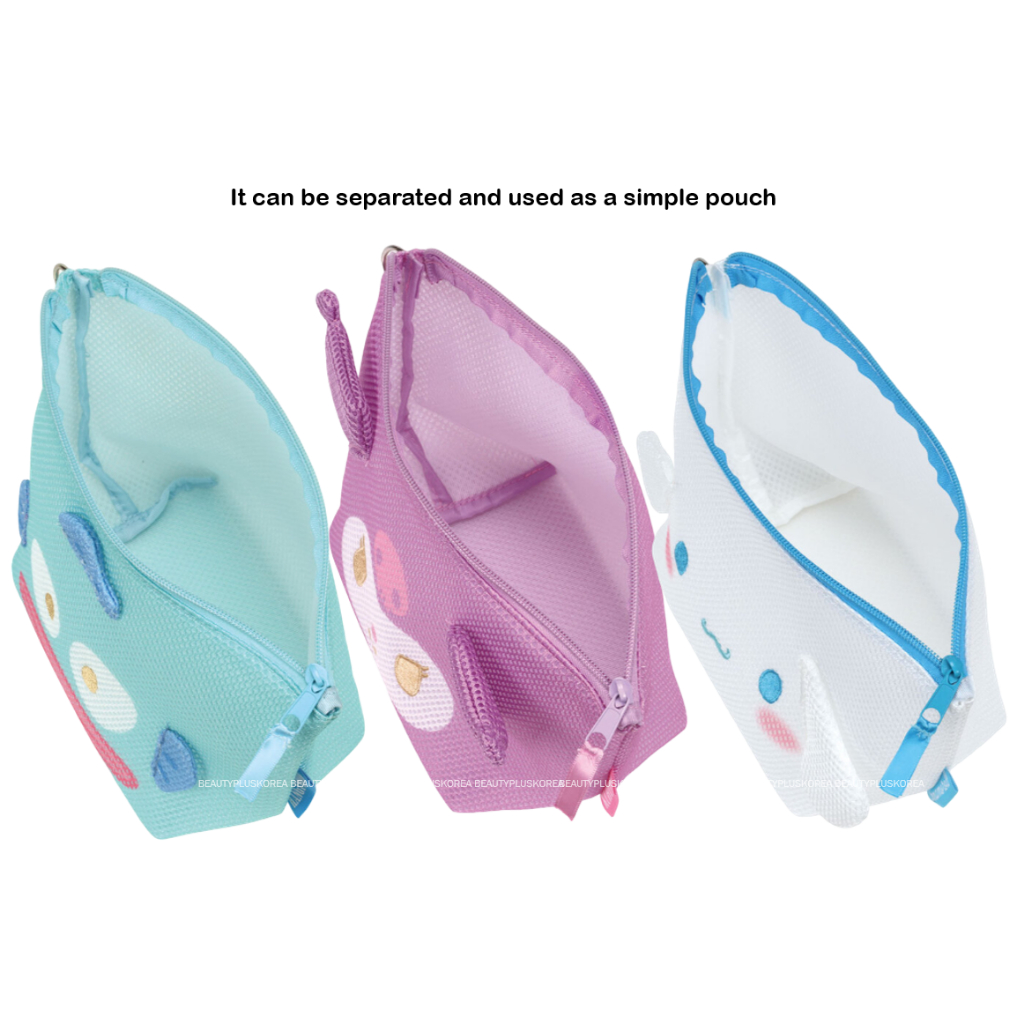 [Skater] Túi lưới tote trong suốt (Kuromi / Cinnamoroll / Hangyodon) Túi đựng đồ xông hơi Simmingbag BSMB1