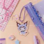 Kuromi Clear Bag Charm / Mini Collect Book