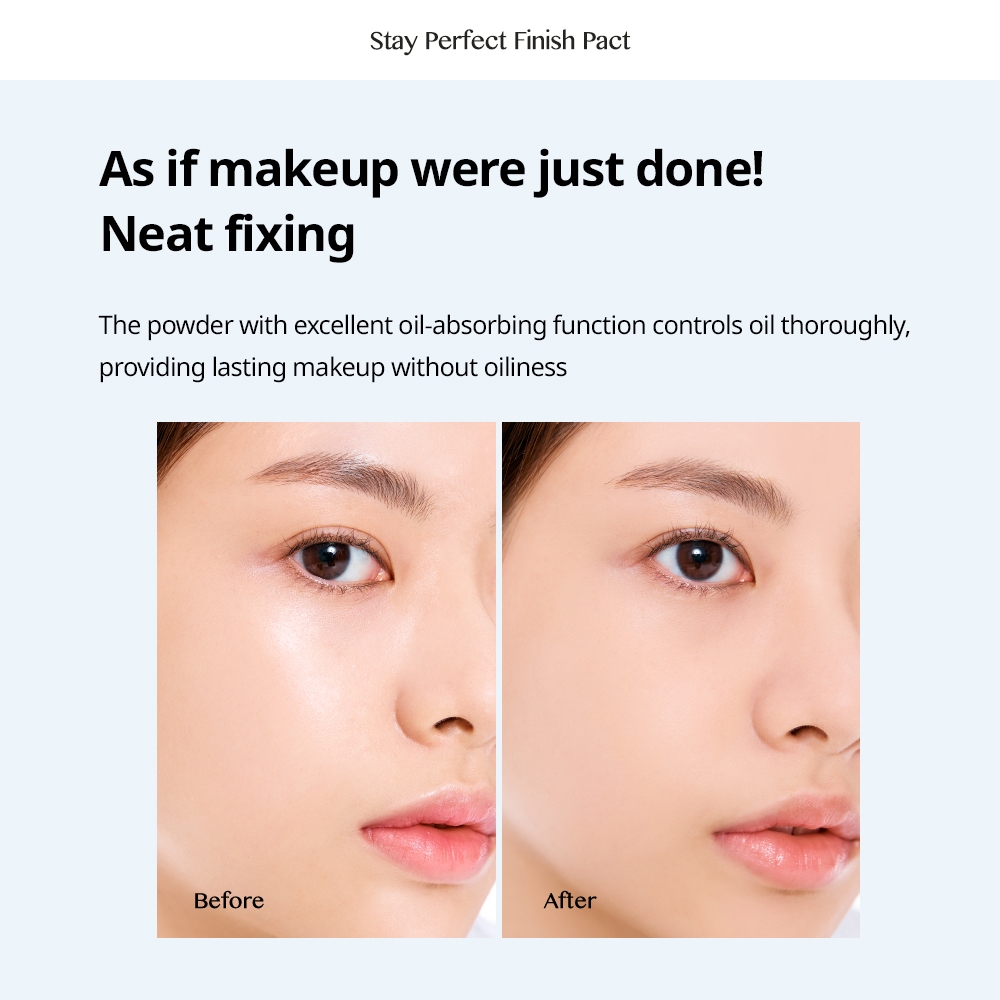 [CLIO] Phấn Phủ Kiềm Dầu Không Màu Stay Perfect Finish Pact (8g)