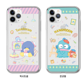 Hộp đựng thạch họa tiết trong suốt Sanrio Charaters tương thích cho iphone 16 15 14 13 12 11 pro max xs xr s25 s24 s23 s22 ultra plus note 20 fe