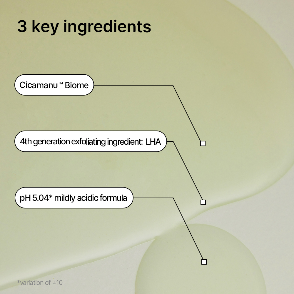 [Parnell Chính hãng] Sữa tắm chiết xuất rau má mật ong Salicylic Acid, Ceramide làm dịu, hỗ trợ giảm mụn cơ thể, cân bằng độ pH da cơ thể Parnell Cicamanu pH Balanced Body Wash 400ml