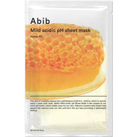 Abib Mặt nạ tấm pH axit nhẹ 5 loại (Heartleaf, Aqua, Honey, Yuja, Jericho Rose) 5,10ea