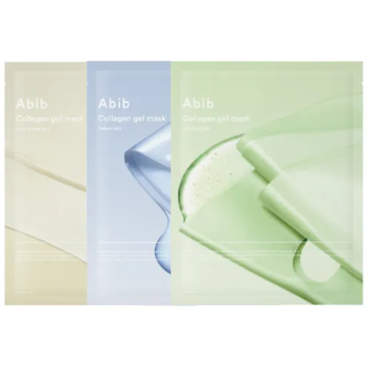 Abib Mặt nạ Gel Collagen 3 loại (Hoa hồng Jericho, Sedum, Lá tim) 5,10ea