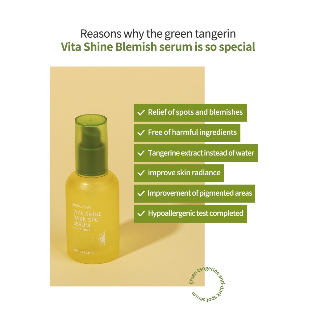 Ảnh Serum BERGAMO quýt xanh chứa vitamin làm mờ thâm nám 50ml 2