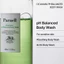 Sữa tắm chiết xuất rau má mật ong Salicylic Acid, Ceramide làm dịu, hỗ trợ giảm mụn cơ thể, cân bằng độ pH da cơ thể Parnell Cicamanu pH Balanced Body Wash 400ml
