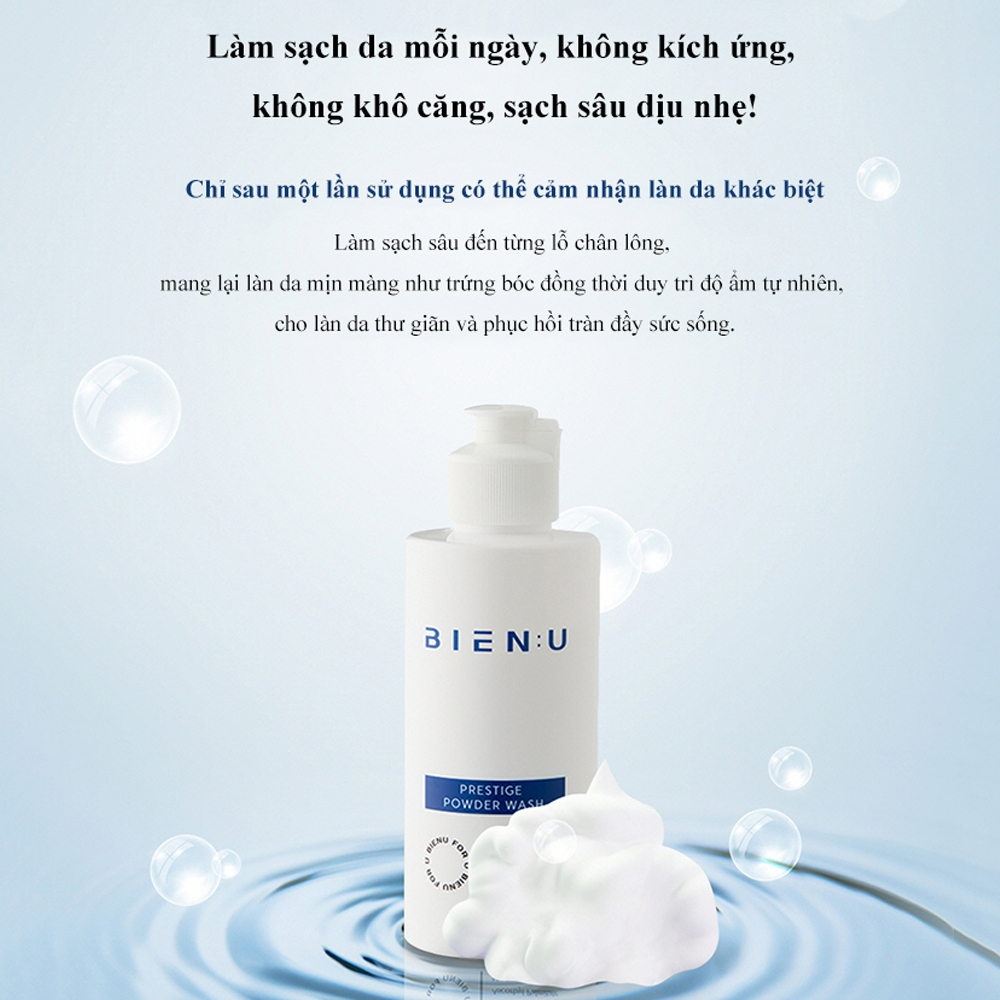 Bột rửa mặt BIENU Cân Bằng Dưỡng ẩm giảm nhăn
