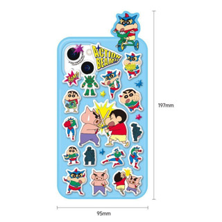 Crayon Shin Chan Có Thể Tái Sử Dụng Nhật Ký Điện Thoại Túi Laptop Trang Trí Miếng Dán