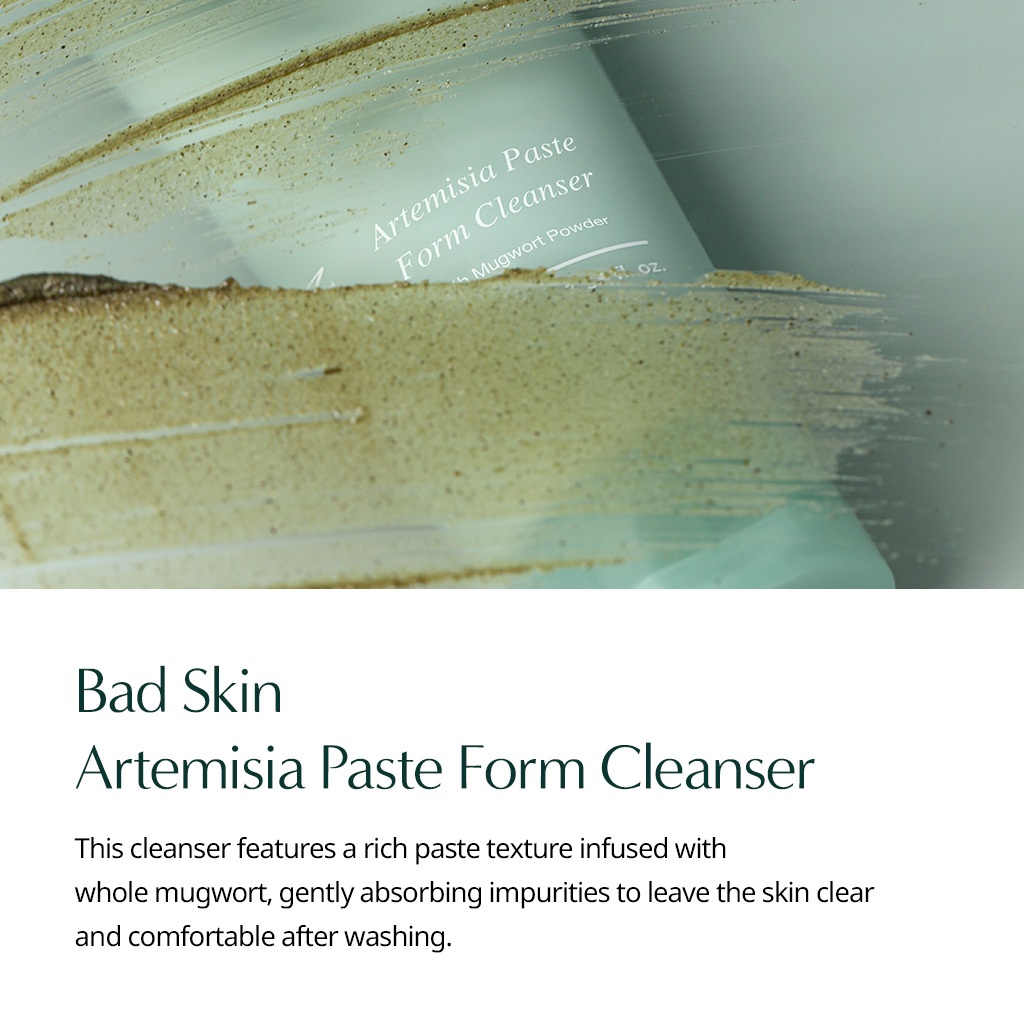 [BADSKIN KOREA] Artemisia Paste-Form Cleanser 25ml, Sản xuất tại Hàn Quốc, Sữa rửa mặt Mugwort