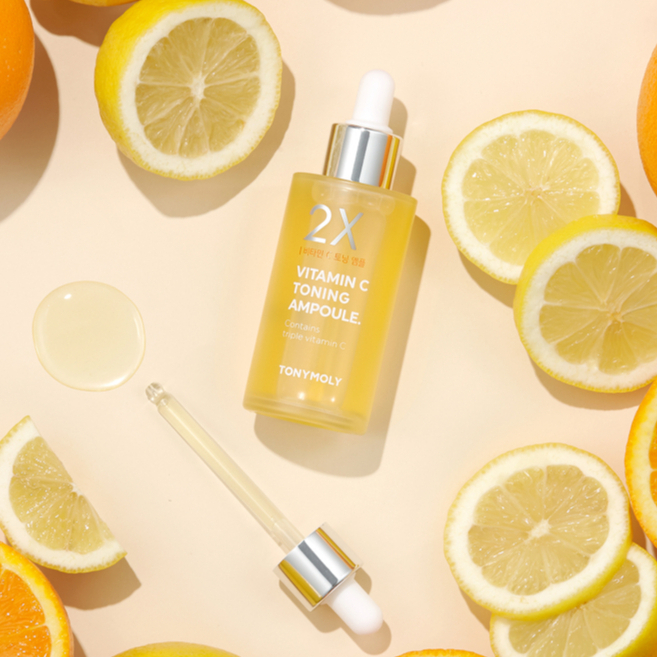TONYMOLY Tinh chất Serum làm sáng & chống lão hóa 2X Vitamin C Toning Ampoule 50ml