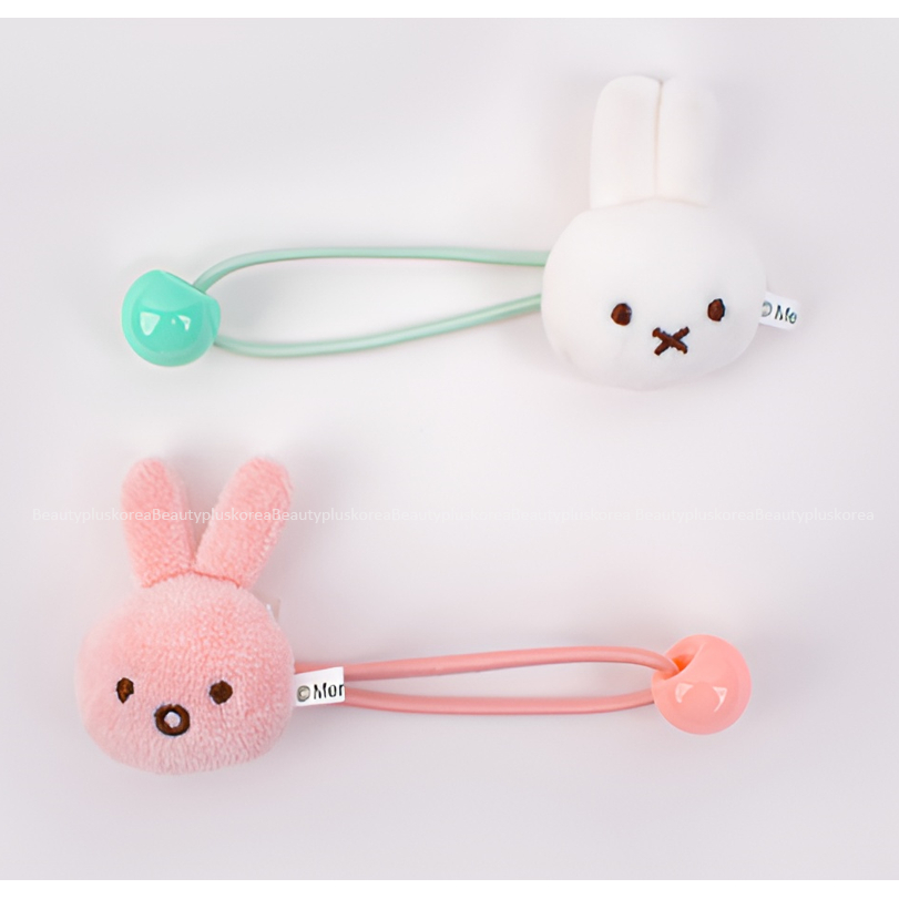 [Miffy] Dây buộc tóc nhân vật (Trắng / Hồng)