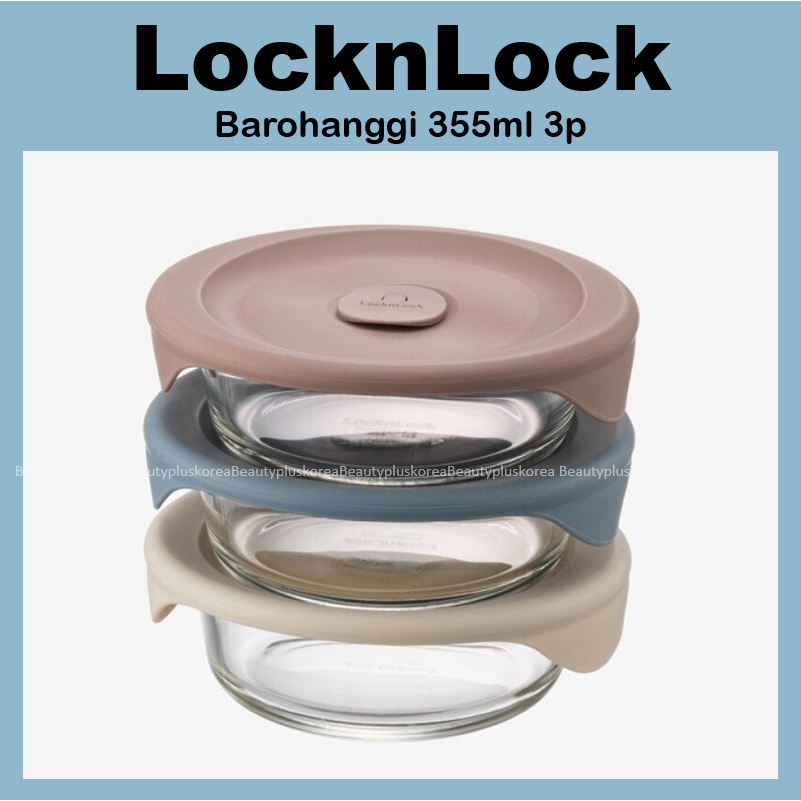 [Locknlock] Lưu trữ gạo Barohanggi 355ml 3p LLG503S3
