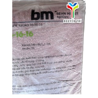Túi 1kg Phân BM Yuroka NPK 16-16-16 nhập khẩu từ Nga dùng cho hoa, rau màu & cây ăn trái.