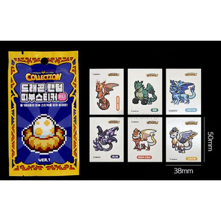 Dragon Villge Bộ sưu tập Nhân vật Thu thập Seal Sticker Vol1 1 gói