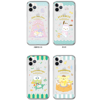 Hộp đựng thạch họa tiết trong suốt Sanrio Charaters tương thích cho iphone 16 15 14 13 12 11 pro max xs xr s25 s24 s23 s22 ultra plus note 20 fe