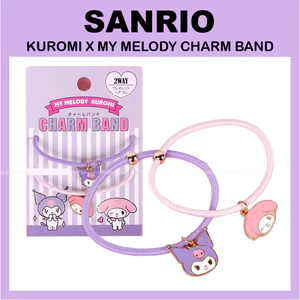 KUROMI X MY MELODY CHARM BAND (dây buộc cao su tóc)