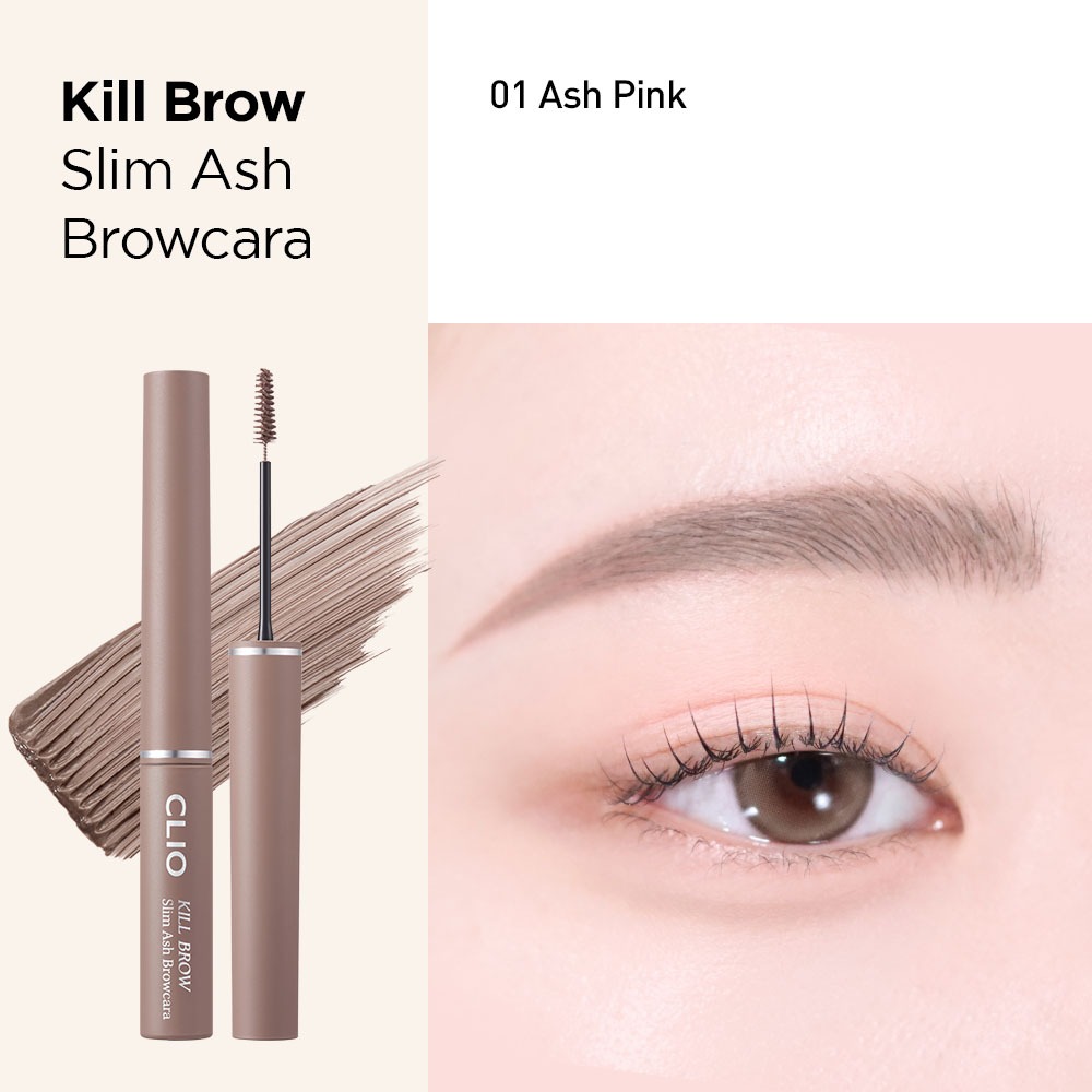 [CLIO] Chuốt Mày Bám Lâu Không Bết Vón Kill Cover Slim Ash Browcara (3g)