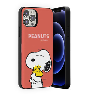 Snoopy Happy Time Card Door Bumper case tương thích cho iphone 15 14 13 12 11 pro max s24 s23 s22 s21 s20 note 10 20 s10 ultra plus mini