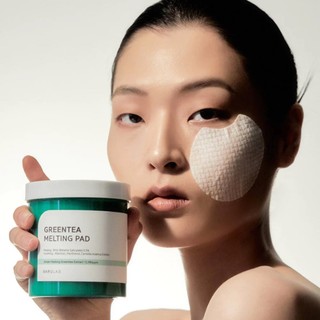 Miếng Pad Đắp Mặt Loại Bỏ Bã Nhờn Chiết Xuất Trà Xanh BARULAB Greentea Melting Pad (150 Miếng)