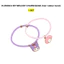 KUROMI X MY MELODY CHARM BAND (dây buộc cao su tóc)