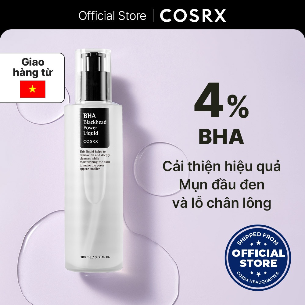Ảnh COSRX OFFICIAL Nước cân bằng BHA hỗ trợ làm giảm mụn đầu đen dung tích 50ml/ 100ml 1