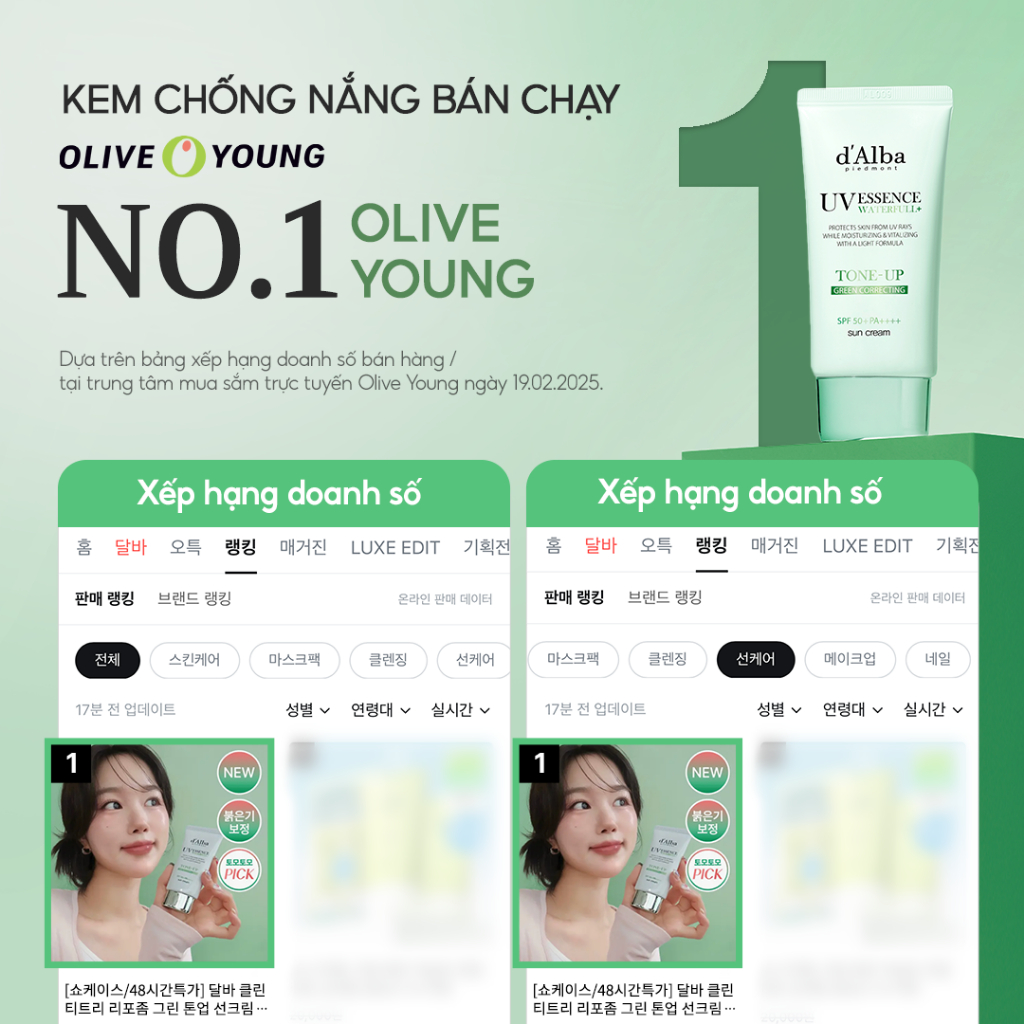 Ảnh Kem chống nắng Nâng tone Xanh lá White Truffle Tone Up Green Correcting Suncream 50ml 3