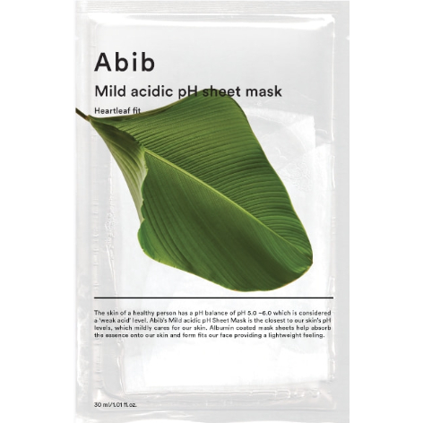 Abib Mặt nạ tấm pH axit nhẹ 5 loại (Heartleaf, Aqua, Honey, Yuja, Jericho Rose) 5,10ea