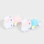 Móc khóa quyến rũ túi búp bê kẹo bông Kitty (Hồng / Xanh) 1041704