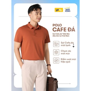 Áo polo nam cafe.da™ mát mịn seamless YODY chạm mát lạnh thoải mái MAPO25S033