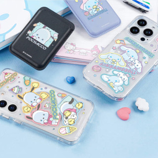 Nhân vật Sanrio - ốp lưng từ tính họa tiết trong suốt tương thích với iphone 16 15 14 13 12 11 pro max s25 s24 s23 ultra plus
