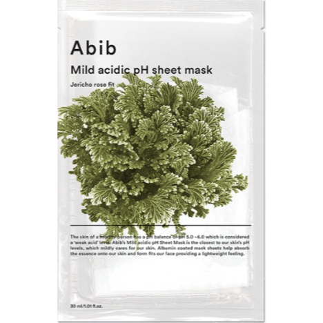 Abib Mặt nạ tấm pH axit nhẹ 5 loại (Heartleaf, Aqua, Honey, Yuja, Jericho Rose) 5,10ea