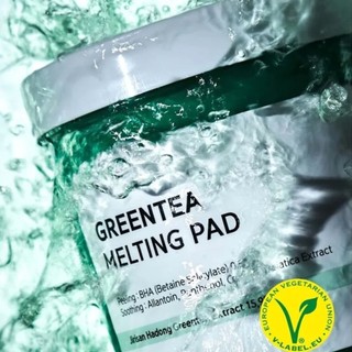 Miếng Pad Đắp Mặt Loại Bỏ Bã Nhờn Chiết Xuất Trà Xanh BARULAB Greentea Melting Pad (150 Miếng)