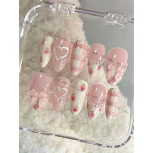 NailBox thiết kế hồng trái dâu sang chảnh dễ thương công chúa M59 MơNail
