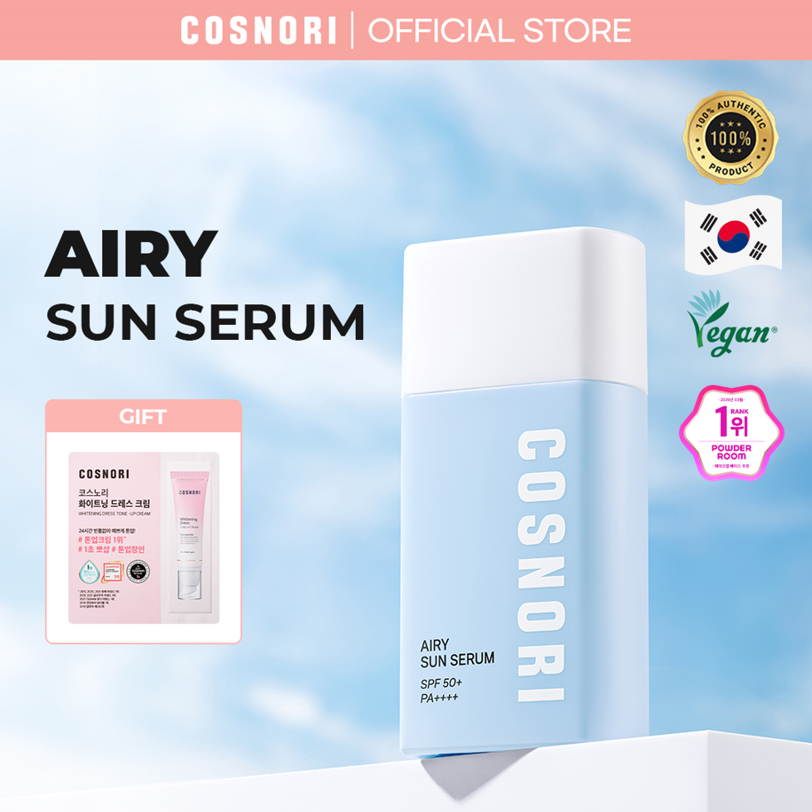 COSNORI Airy Sun Serum SPF50 + PA + + + + - Kem chống nắng nhẹ
