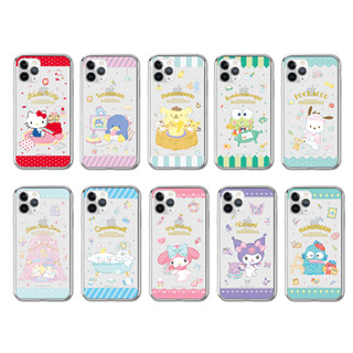 Hộp đựng thạch họa tiết trong suốt Sanrio Charaters tương thích cho iphone 16 15 14 13 12 11 pro max xs xr s25 s24 s23 s22 ultra plus note 20 fe
