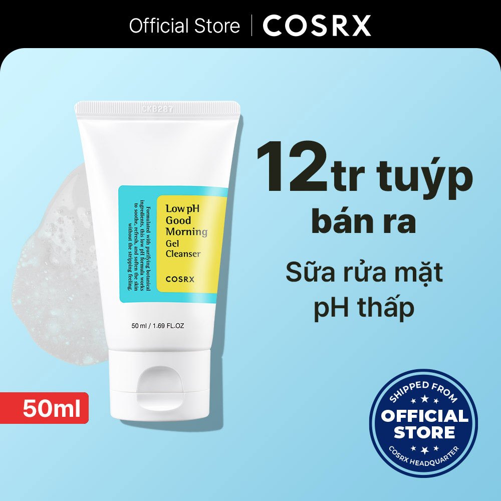 Ảnh Sữa Rửa Mặt Cosrx gel 50ml Chiết Xuất Trà Xanh Độ pH Thấp Cho Buổi Sáng 1