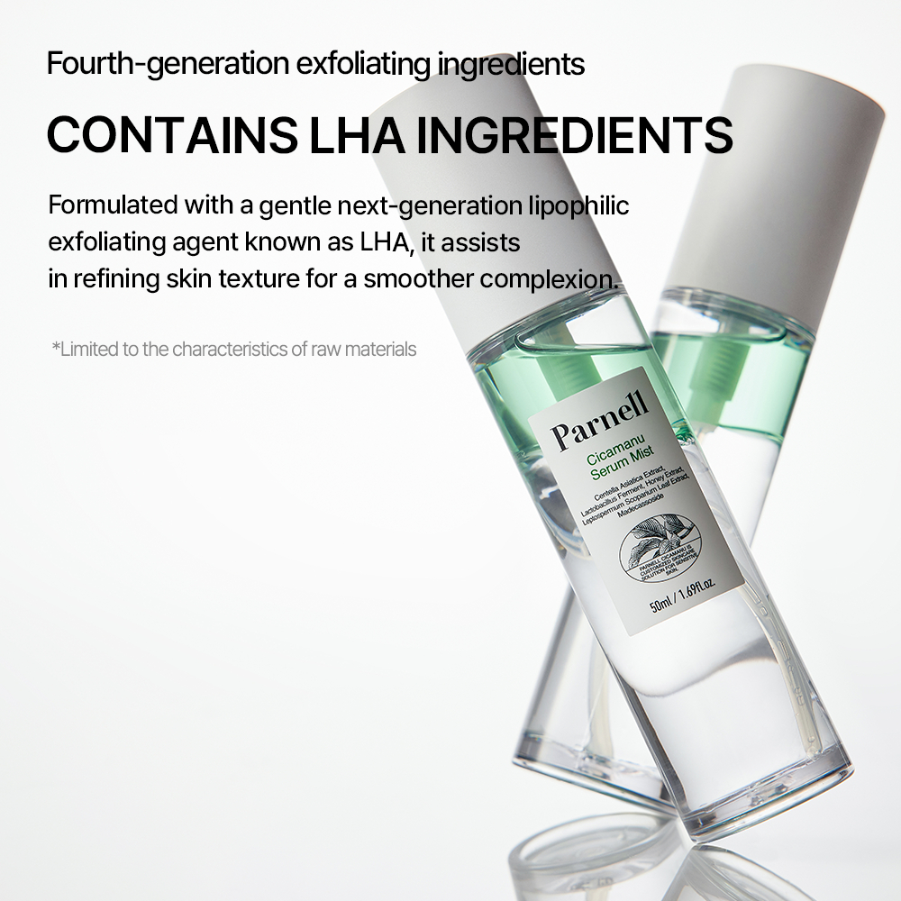 [Parnell Chính hãng] Xịt khoáng serum chiết xuất rau má mật ong dưỡng ẩm làm dịu da, nền da mịn mướt căng bóng Parnell Cicamanu Serum Mist 50ml