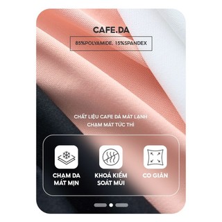 Áo polo nữ cafe.da™ mát mịn seamless YODY Không Đường May chạm là mát  WAPO25S032