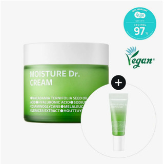 [Isoi] Bộ dưỡng ẩm Dr. Moisture 100h – Kem 70ml + Ampoule 10ml | Cấp ẩm sâu & giữ nước suốt ngày