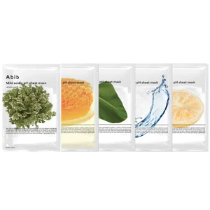 Abib Mặt nạ tấm pH axit nhẹ 5 loại (Heartleaf, Aqua, Honey, Yuja, Jericho Rose) 5,10ea