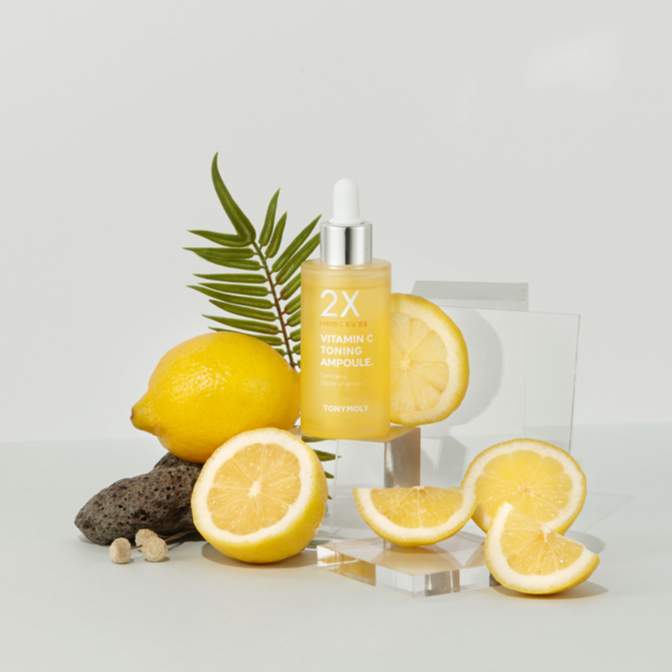 TONYMOLY Tinh chất Serum làm sáng & chống lão hóa 2X Vitamin C Toning Ampoule 50ml