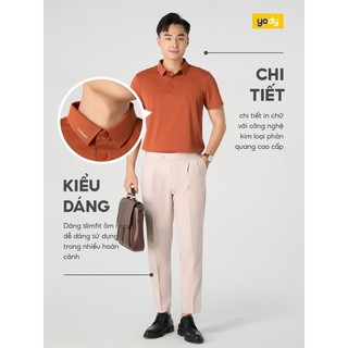 Áo polo nam cafe.da™ mát mịn seamless YODY chạm mát lạnh thoải mái MAPO25S033