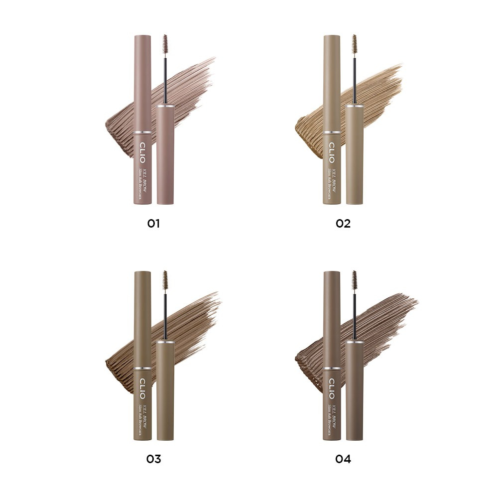 [CLIO] Chuốt Mày Bám Lâu Không Bết Vón Kill Cover Slim Ash Browcara (3g)