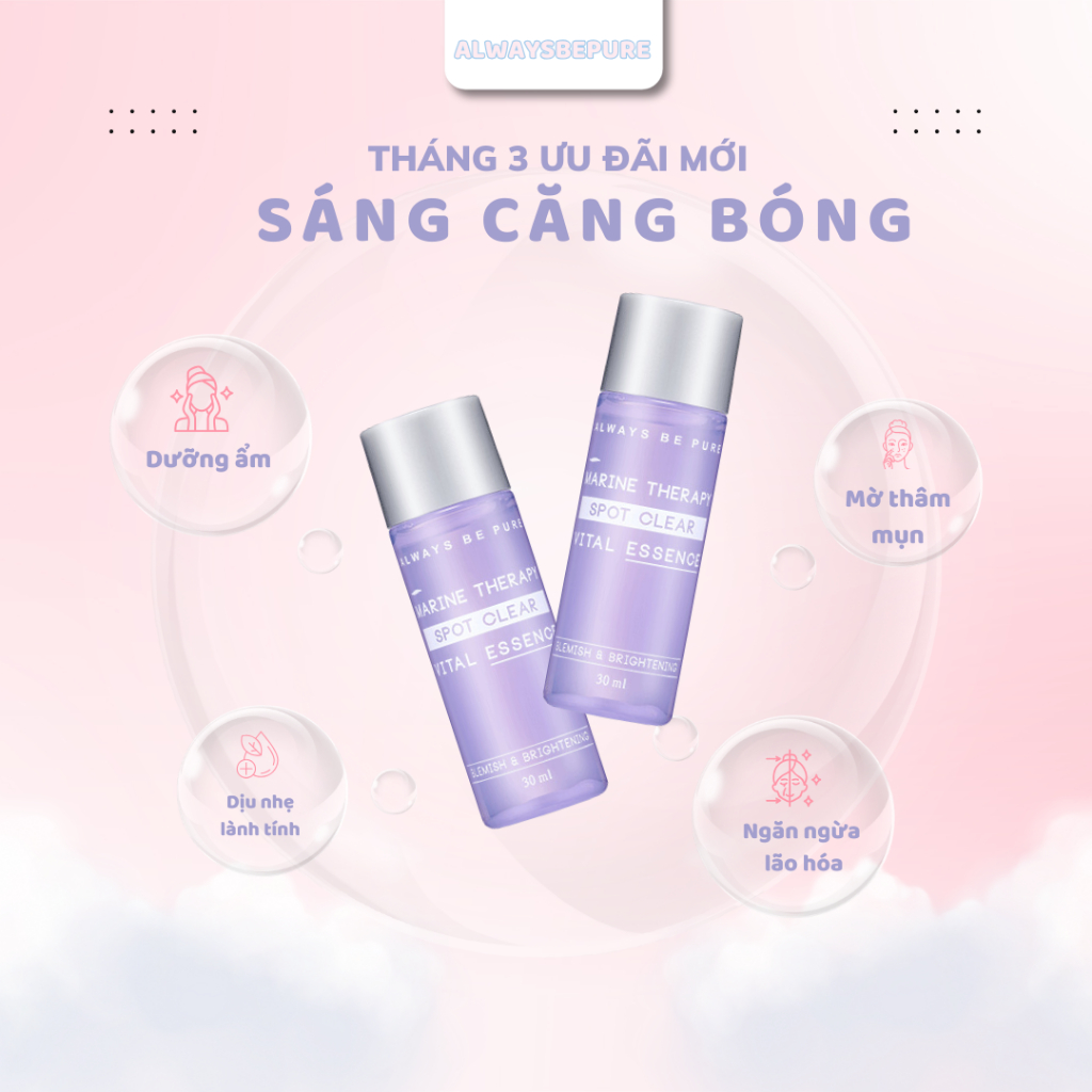 Ảnh Tinh chất dưỡng da chuyên sâu dạng nước Always Be Pure Marine Therapy Spot Clear Vital Essence 30ml 1